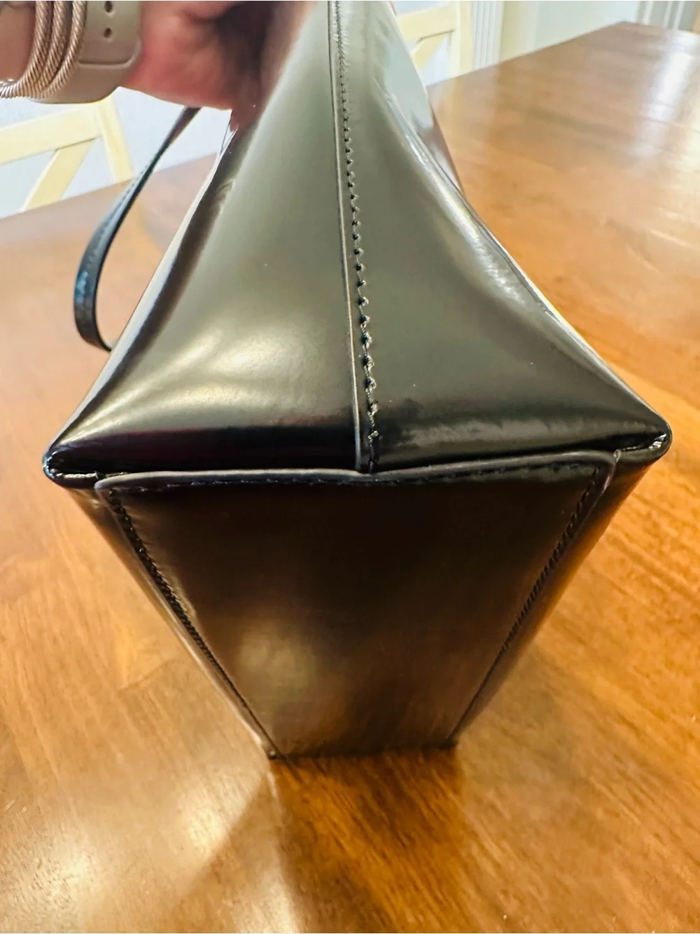 Tory Burch Black Robinson Spazzolato Leather Hobo Bag